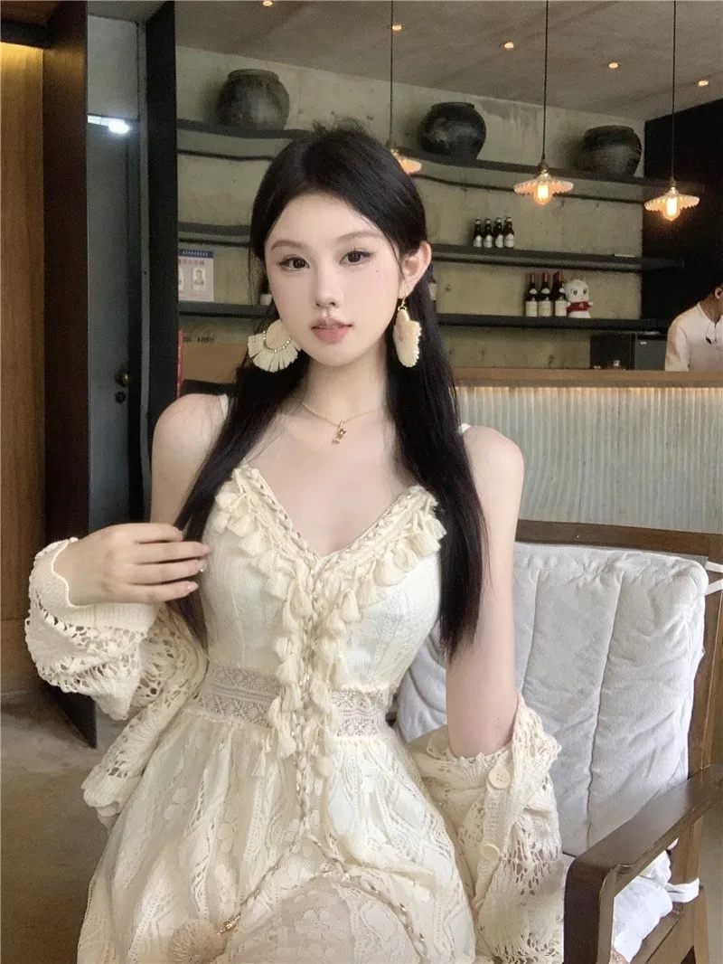 فساتين النساء البوهيمي المطبوعة ماكسي تنورة الصيف عطلة الشاطئ عالية الخصر فلوي الجمالية بوهو عطلة خفيفة الوزن أنيقة #5