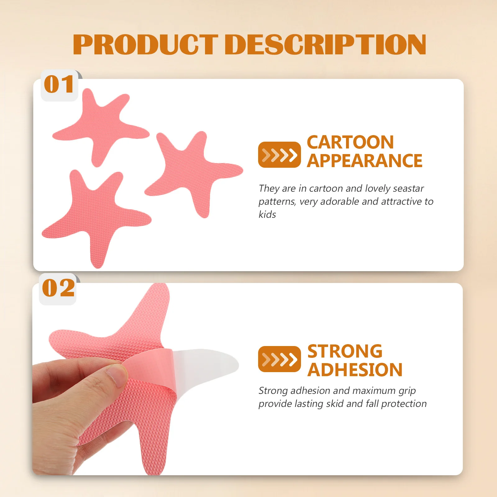 

24Pcs Adorable Cartoon Bathtub Stickers Anti-Slip Decals for Bathrooms Easy to Apply Anti-Slip Stickers Cartoon Decals