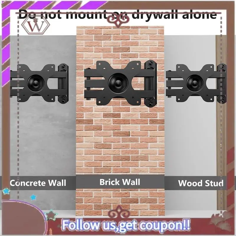 ABBG-TV جدار جبل توضيح شاشات كريستال بلورية الحركة الكاملة 15 بوصة تمديد الذراع إمالة قطب لمعظم 13 إلى 32 بوصة تلفاز LED دائم