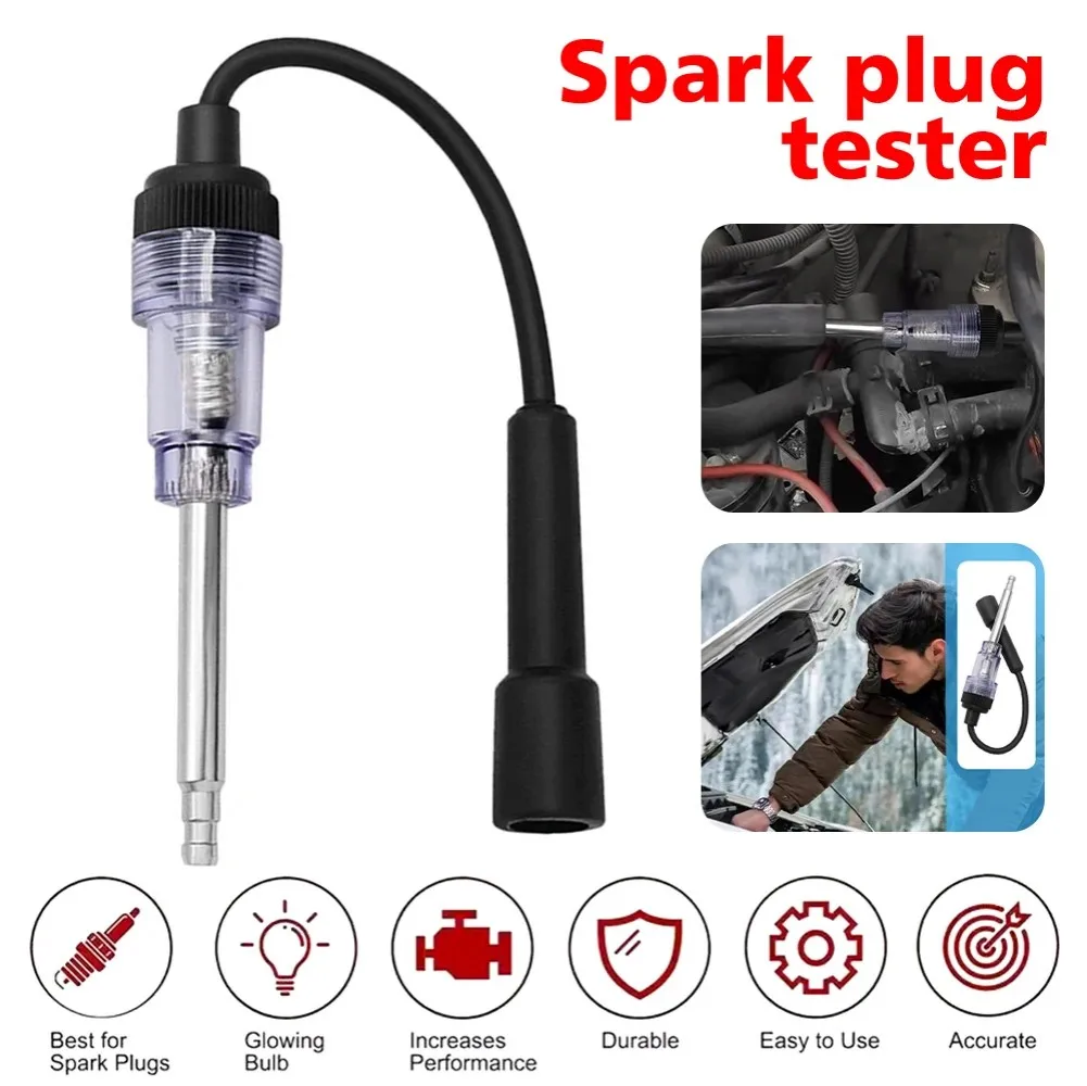 1PC Car Spark Plug- Tester Ignition System Coil Engine Inline Diagnostic Test Tool Ignition Coil Tester For Engines For Car