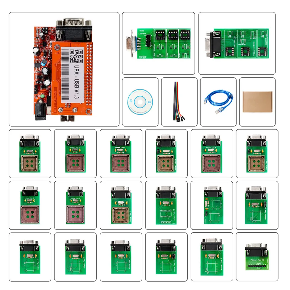 2023 UPA USB Programmer V1.3 Full Adaptors With Nec Function