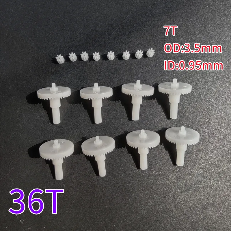 36 denti grande ingranaggio + 7 denti ingranaggio motore per E88 E88PRO E88MAX E525 E99 E99PRO P1 P5PRO K3 S1 P8 RC Drone, parti dell'ingranaggio del motore