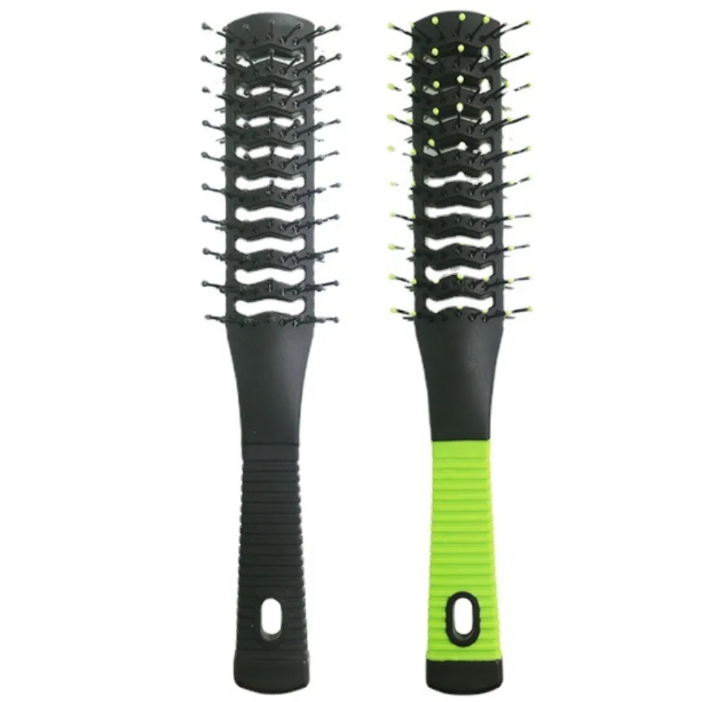 Pro Double Side Massage Comb Wide Teeth Hairstyling Brush Detangling Hair Brush Rib Comb Fluffy Hair