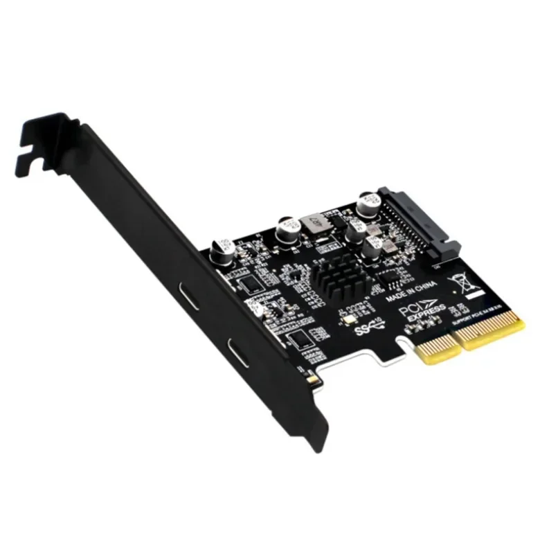 PCIE USB 3.1 Dual 10Gbps 2x Type-C Ports 2 ports usb3.1 to pcie card PCI Express Controller Riser Card Expansion Adapter for Mac