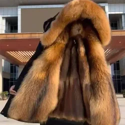 2025  New Casual Winter Men's Down Jacket Fox Fur Men's Coat Coat Men Clothing  Coat  Winter Jackets  Mens Jacket    Men Jacket