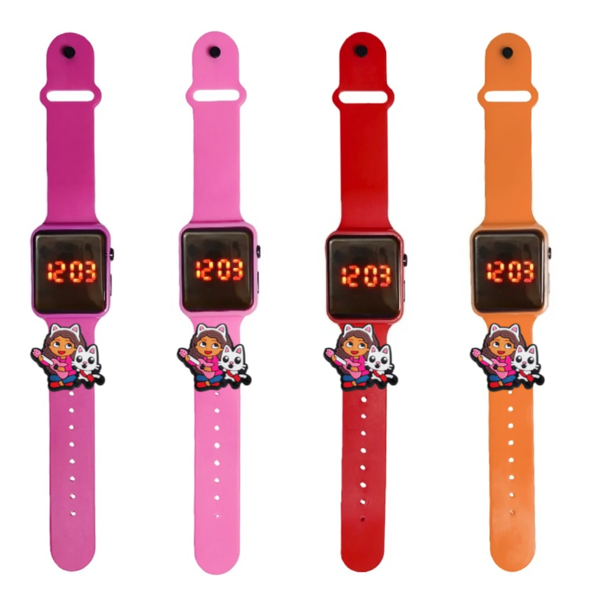 Children's Watch Cartoon Fashion Watches Electronic Digital LED Display Watches Waterproof Holiday Gift Kids Watches