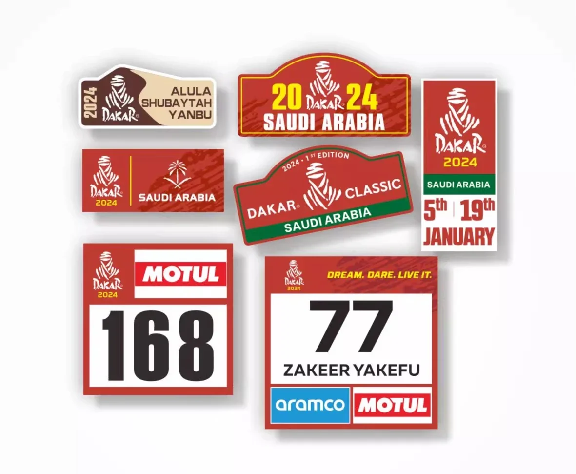 

2024 DAKAR Desert Rally Game Car Sticker Auto Body Bumper Windows Motorcycle Laptop Wall Vinyl Film Decal Car Tuning Accessories