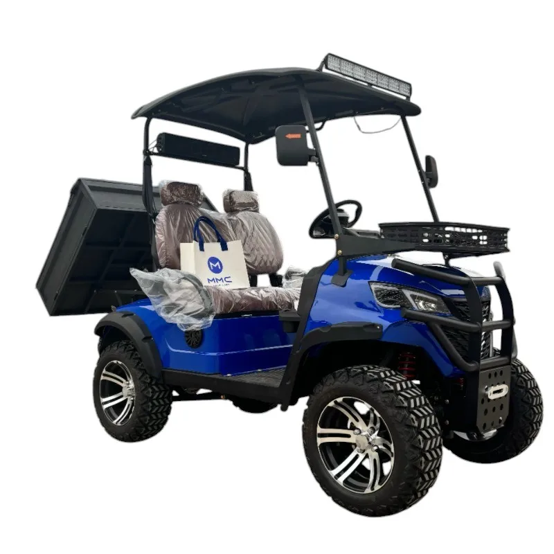 4 Wheel Drive Lithium Battery Power Club Cart Golf Buggy 2/4/6/8 Seat Electric Golf Cart with cargo box