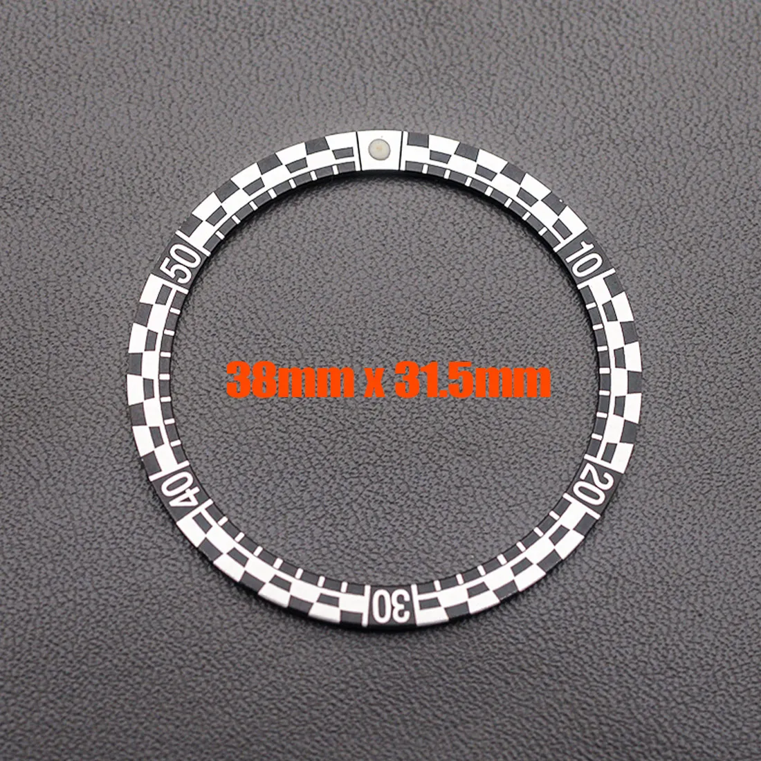 38mm Aluminium Bezel Insert SKX007 Bezel Ring Fit for Seiko SKX007 SKX009 SRPD Watch Case NH35 Case Flat Watch Bezel Ring