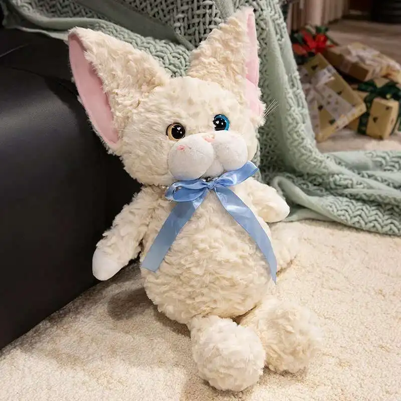 Mooie kat pluche met sjaal Zacht knuffeldier Speelgoed Pluizig Knuffelbaar Creatief Verjaardag Kerstcadeau Kawaii Room Decor