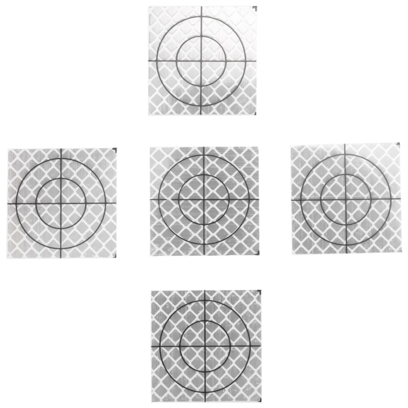 CEA 300Pcs Prism Measurement Reflector Sheet Reflective Tape Target Total Station Tunnel Survey 40X40mm