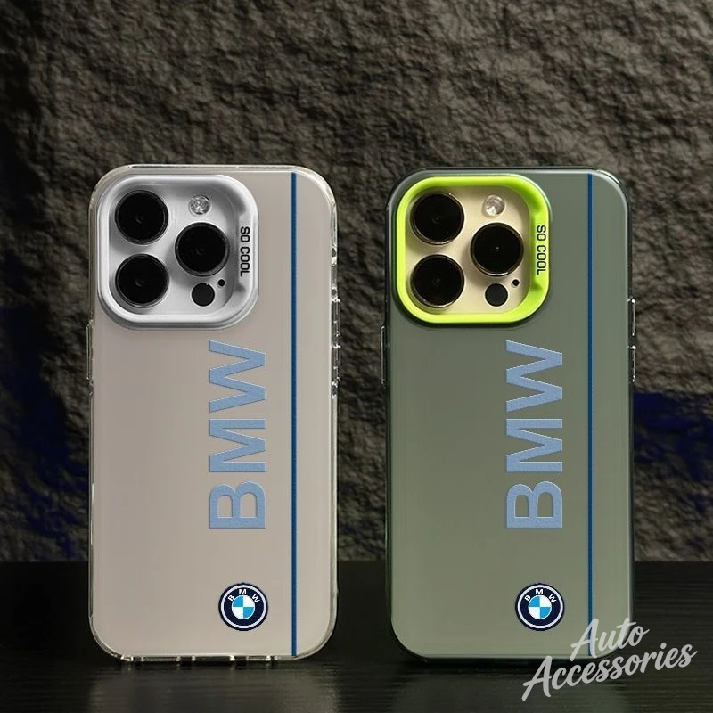 

Multi-color Optional Phone Case Trendy Shell For IPhone 15 14 13 12 11 Pro Max For BMW Shockproof Phone Protective Cover Sticker