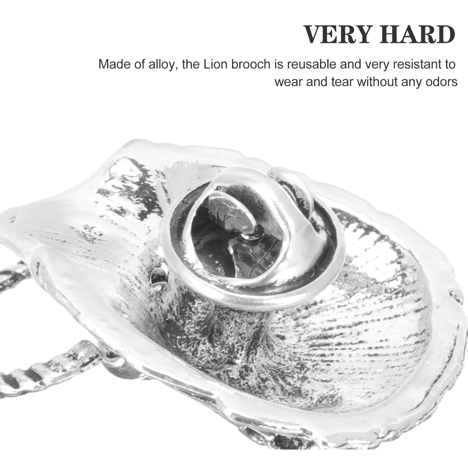 

Vintage Lion Brooch Pin Men Clothing Accessory Cool Animal Lapel Pin For Suit Jacket Party Wear Fashion Ornament