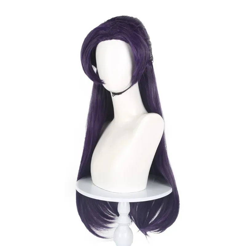 Anime Jinshi Cosplay Wig 85cm Long Dark Purple Wig Kusuriya No Hitorigoto Wig Heat Resistant Synthetic Carnival Party Dress Up