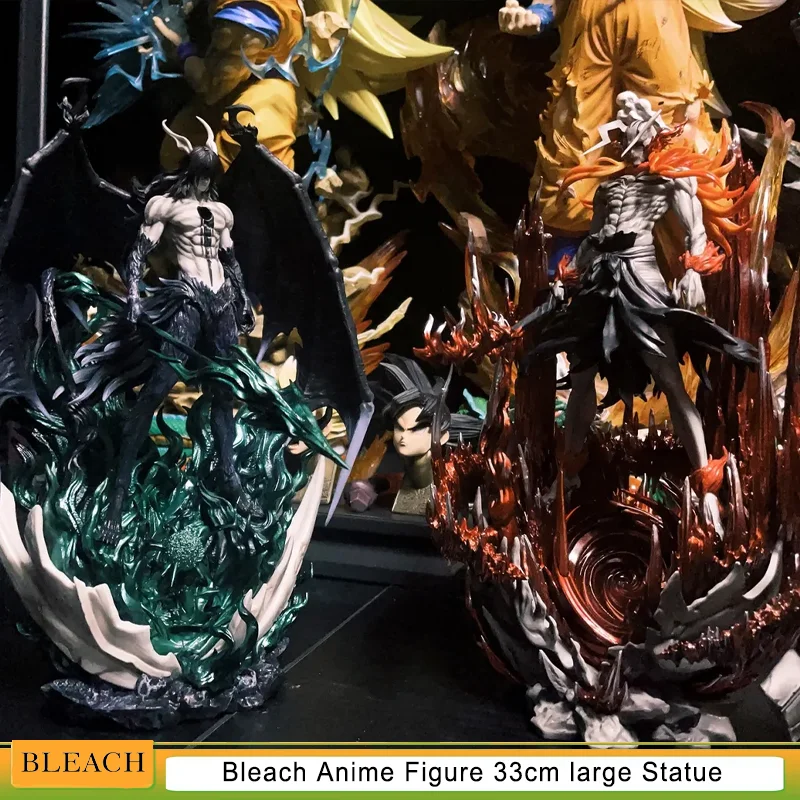 

33cm Bleach Anime Figure Kurosaki Ichigo Ulquiorra Cifer Figures 1:1 Figure Collection Desktop Models Toys Christmas Gifts