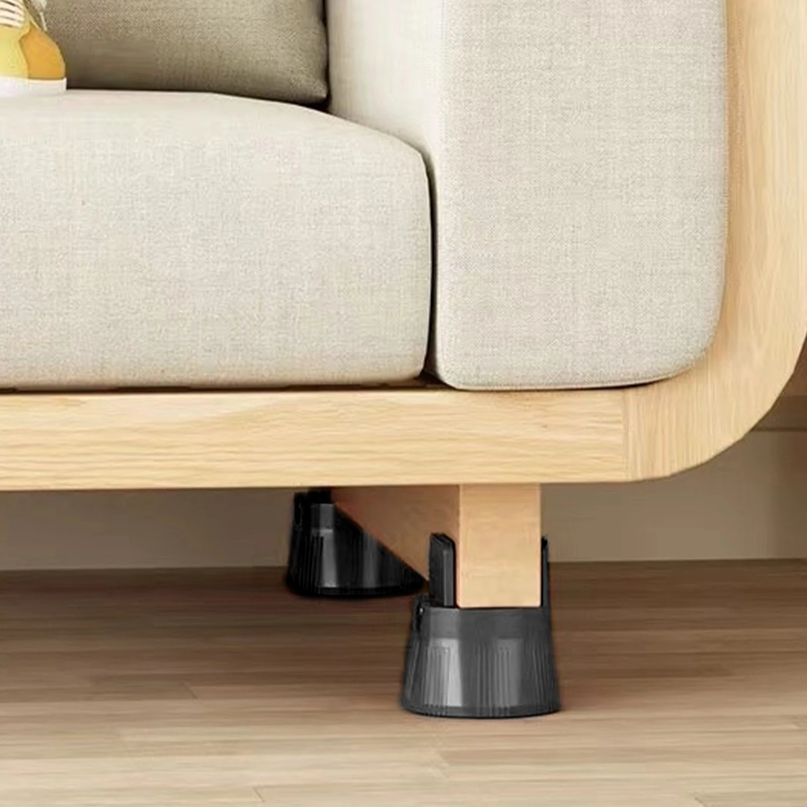 

2Pcs Adjustable Furniture Risers Heavy Duty Bed Risers Non-Slip Table Couch Sofa Riser Heightening Pads for Desk Chair Legs