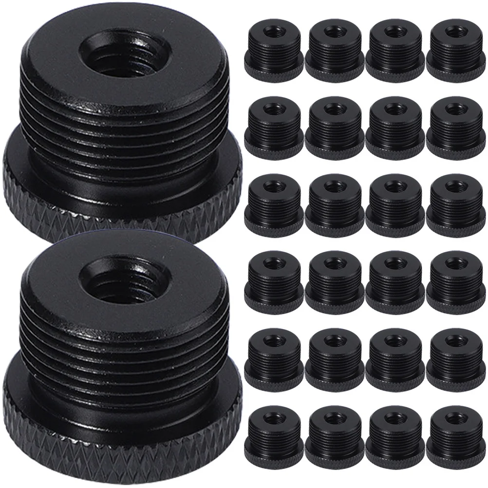 

30pcs 3/8 Female To 5/8 Male Microphone Stand Adapter Durable Plastic Thread Converter For Mic Boom Stand Mount Screw Accessory