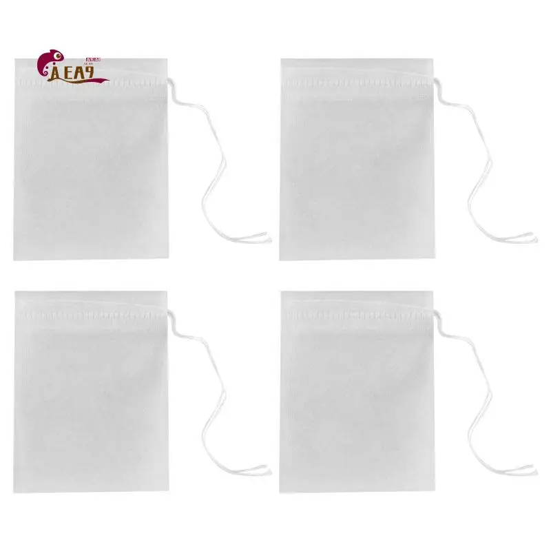AEA9-1000Pcs/Lot New Pla Biodegraded Tea Bag Filters Ultrasonic Corn Fiber Cords Tea Bags Coffee Filter 6X8cm