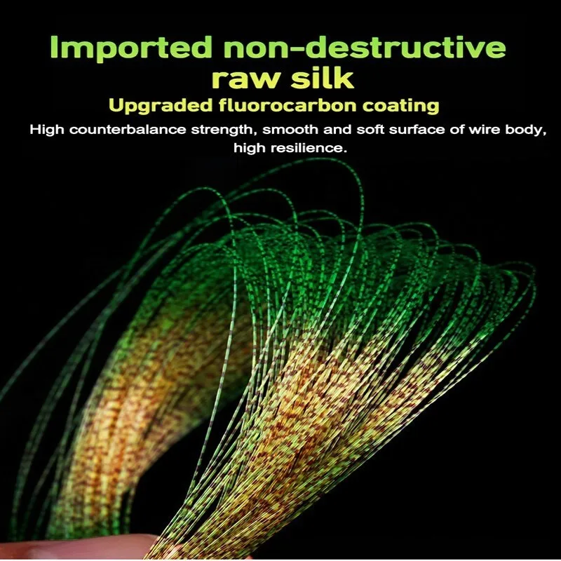 ThornsLine 2000M Invisible Fishing Line 3D Spoted Bionic Fluorocarbon Coated Monofilament Nylon Line Speckle Carp Fishing Pesca