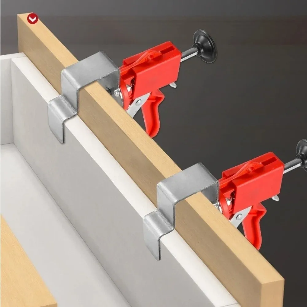 Picture 7: Press Type Drawer Panel Quick Installation Clip Quick Installation Stainless Steel Furniture Panel Fixing Clamp Adjustable