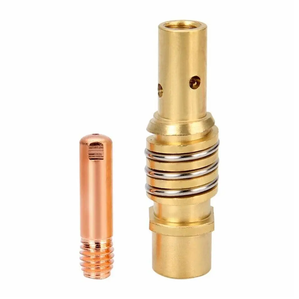 

14PCS MB15AK MIG Conductive Nozzle Kit Connecting Rod Protective Cover Welding Nozzle Kit Welder Accessory Soldering Tool