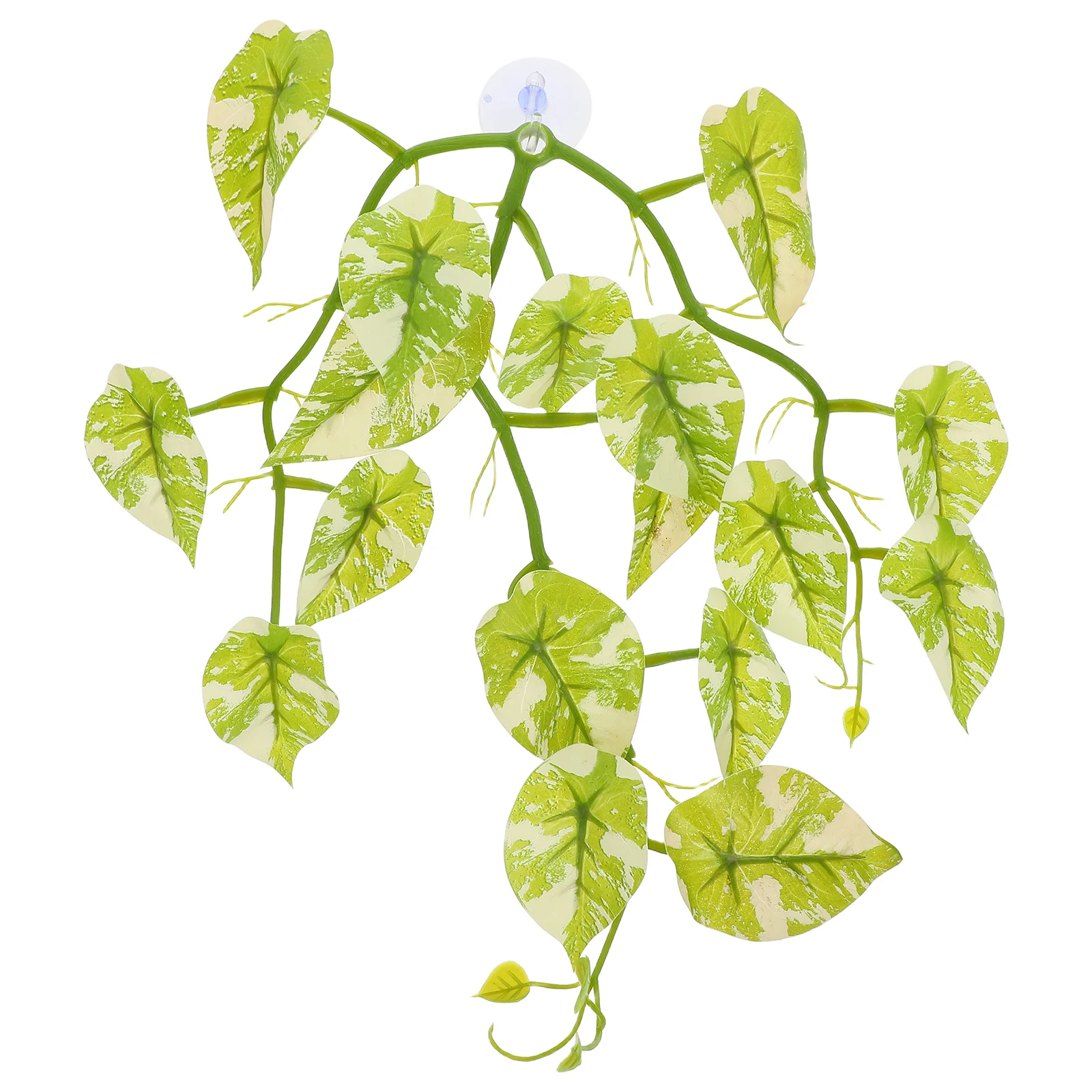 

Realistic Simulated Reptile Box Plant Lifelike Artificial Leaves Vines Portable ABS Decor Cup Easy Install