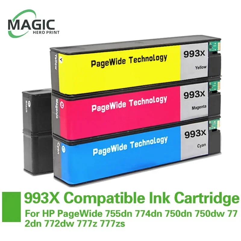 For HP 993 993X Compatible Ink Cartridge With Ink For HP 993X PageWide 755dn 774dn 750dn 750dw 772dn 772dw 777z 777zs