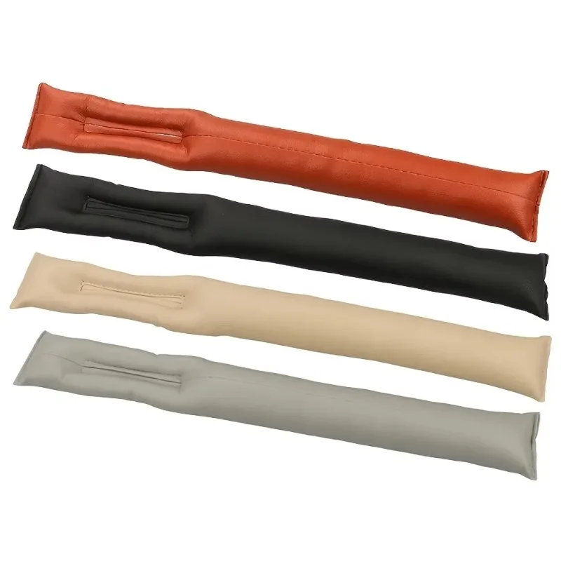 1pc Universal Soft Leather Car Seat Gap Filler Leak Pads Plug Spacer Uses For Car Interior Decorative Accessories Filling