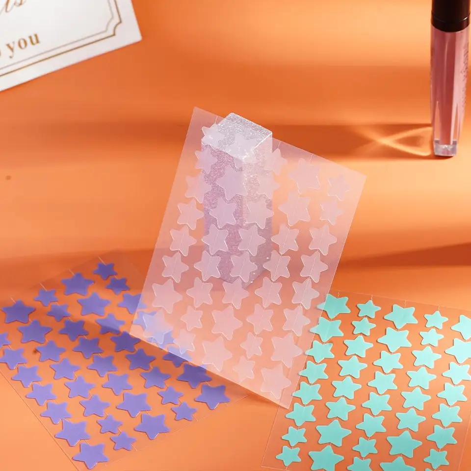 40pcs Colorful PE Pimple Patches Cute Star Shaped Pimple Cover Sticker Invisible Pimple Cover Removal Pimple Patch, image 3