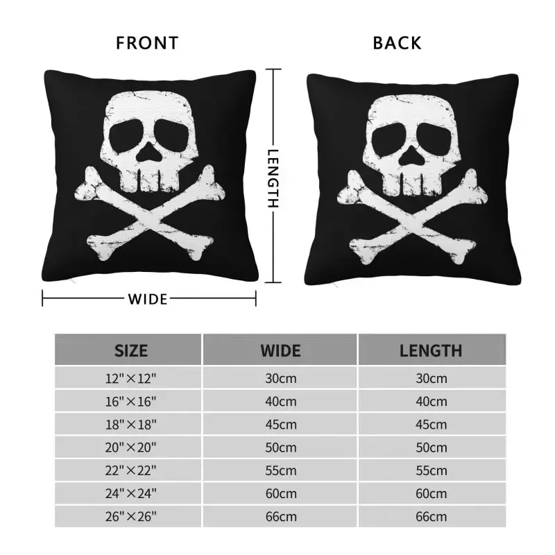 Captain Harlock Jolly Roger Pillow Covers Sofa Anime Manga Space Pirate Modern Cushion Cover Soft Pillowcase