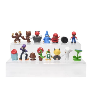 18/48 PCs/Set Super Mario Bros PVC Action Figure Dolls Modell Puppen Luigi Yoshi Donkey Kong Pilz für Kinder Geburtstagsgeschenke 8 Hauptverkaufspilze von Mario - №2