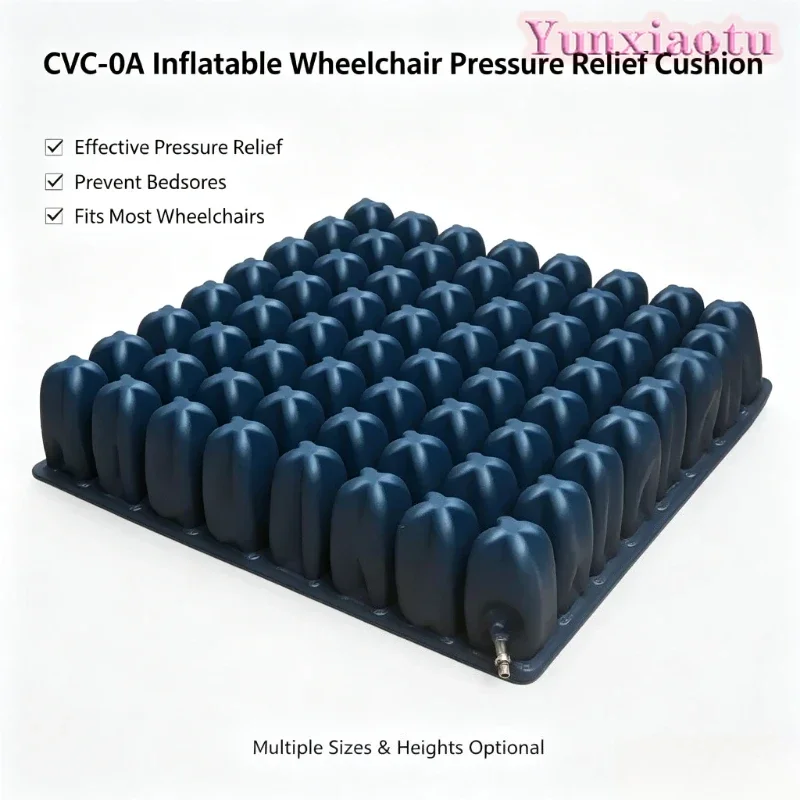 Inflatable Air Cell Wheelchair Cushion Pressure Relief Anti-Bedsore Multiple Sizes
