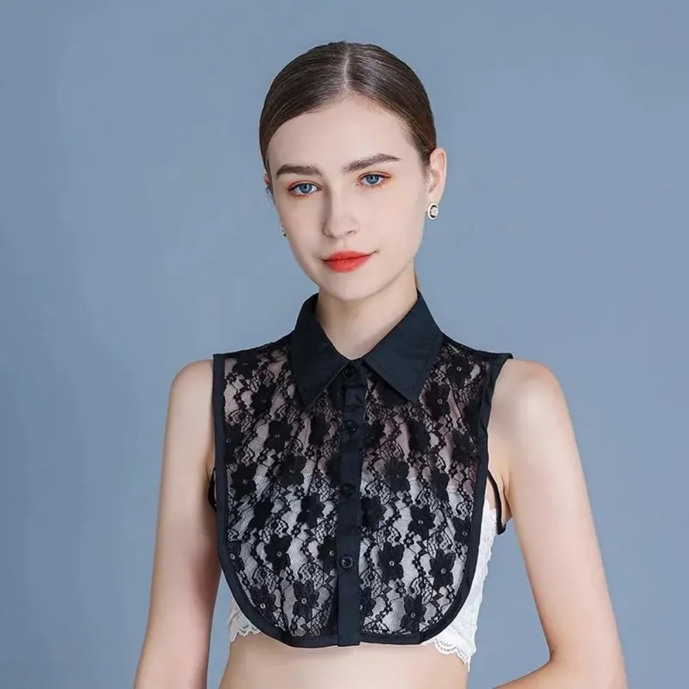 

Fashion Multifunctional Fake Collar Lace Design Detachable Lace Collar Lace Up Detachable Collar Women's