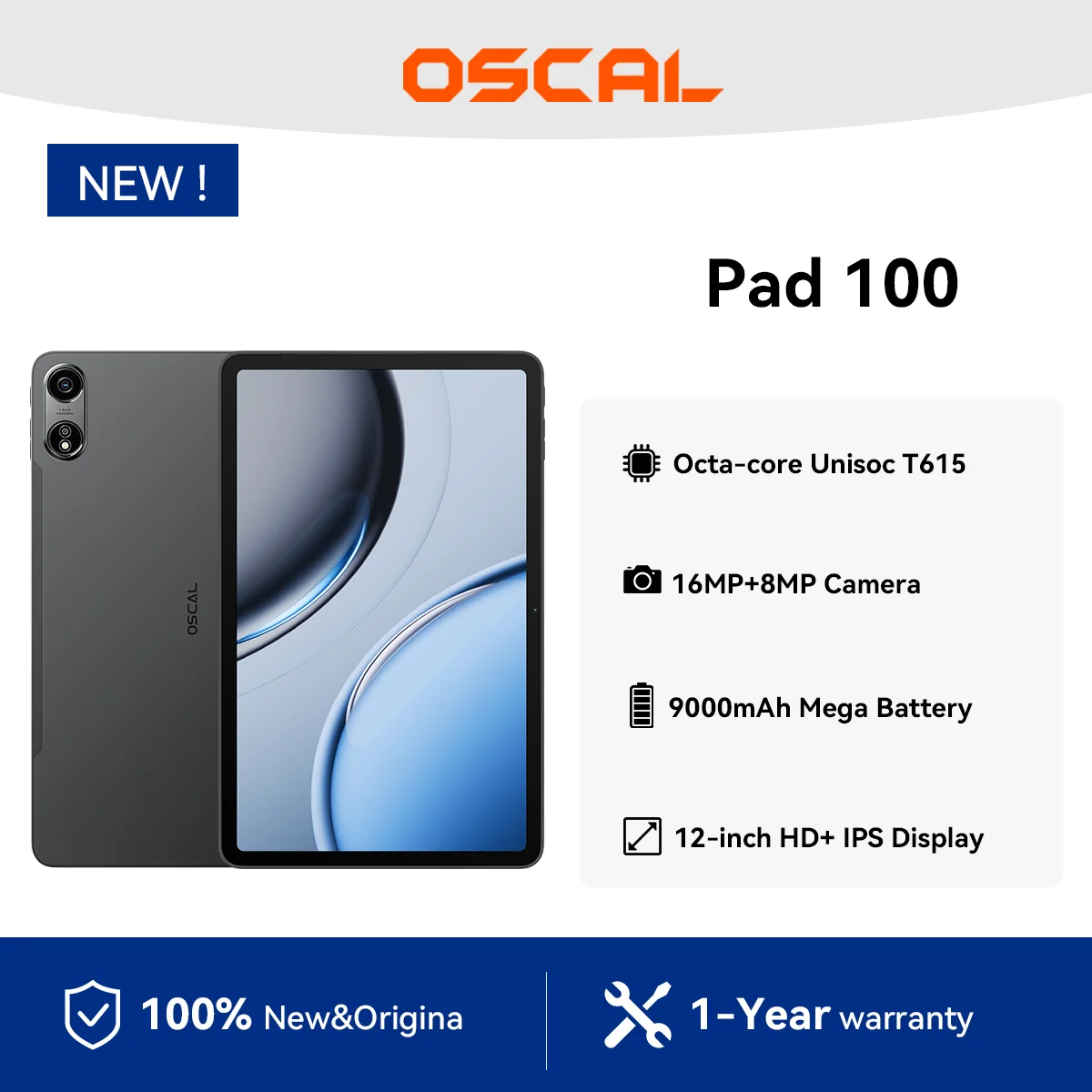 مراجعة تفصيلية لجهاز OSCAL Pad 100 Tablet: 12 بوصة شاشة 2K مع أداء قوي