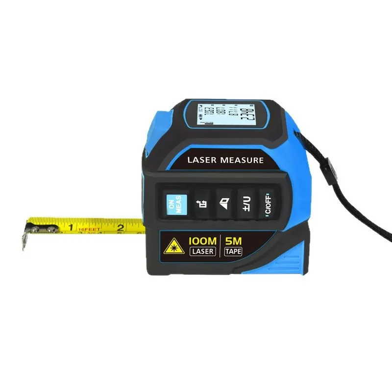 

4-In-1 Laser Tape Measure Lithium Battery Infrared Electronic Measure Laser Marking Steel Tape Measure Multifunctional