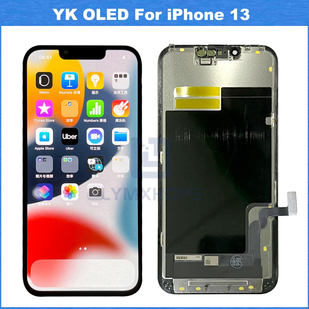 OLED Screen For iPhone  X XS 11 12 Pro Max LCD For iPhone 13 14  15 Pro Max Display 3D Touch Screen Digitizer Replacement Parts