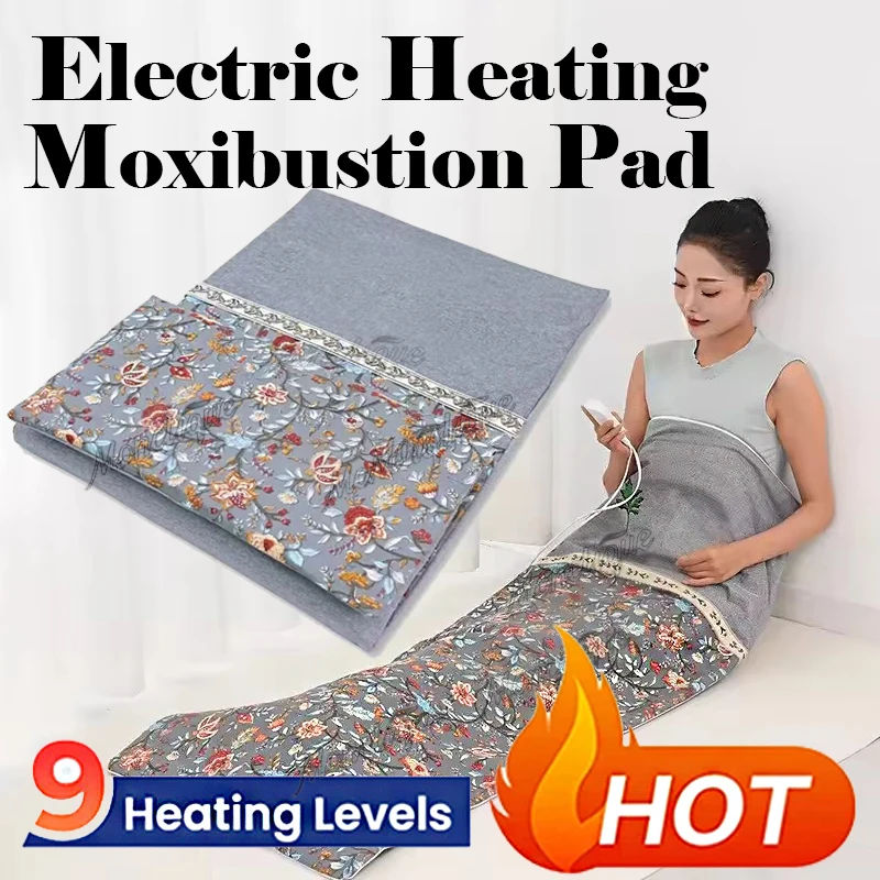 Winter Electric Heating Pad Mugwort Heat Therapy 9 Levels Constant Temp 4 Mode Timer Neck Back Shoulder Heating Pad Pet Heat Mat