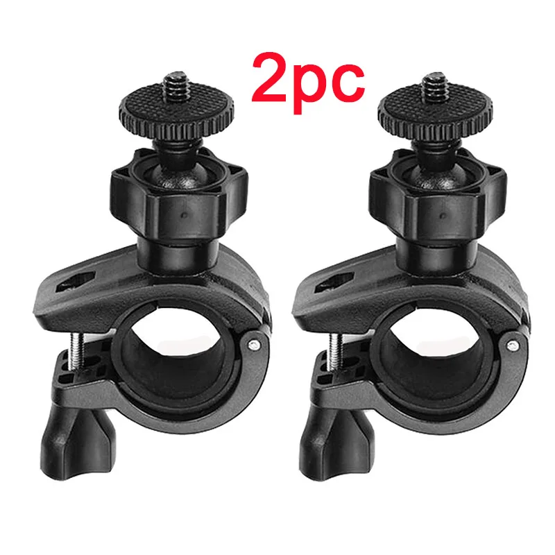 2pcs Bicycle Mount Holder Screw Handlebar Clip Mount Bike Clip Bracket for Gopro Hero10 9 8 7 6 5 4/3+/3/2/1 Camera