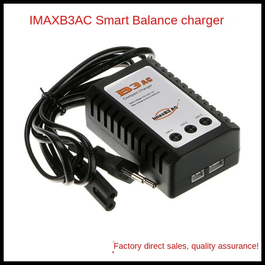 

3 pcs IMAX B3AC 10W Simple Balance Charger 2S/3S 7.4V/11.1V Lithium Battery Simple Charger