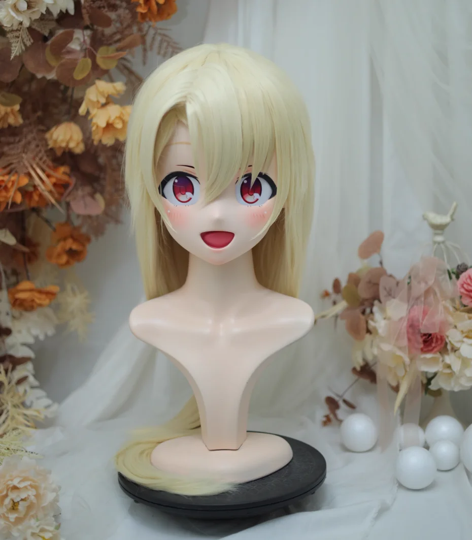 

(NFD-20-17)Customize Full Head With Lock Crossdress Doll Female/Girl Japanese Anime Cartoon Character Kig Cosplay Kigurumi Mask