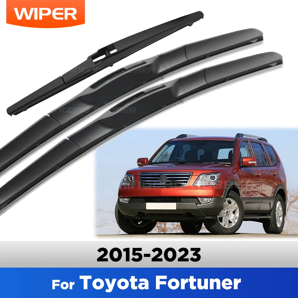 

For Toyota Fortuner 2015-2023 2016 2017 2018 2019 Wiper Front&Rear Wiper Blades Windshield Windscreen Window Brushes 22"+16"+12"
