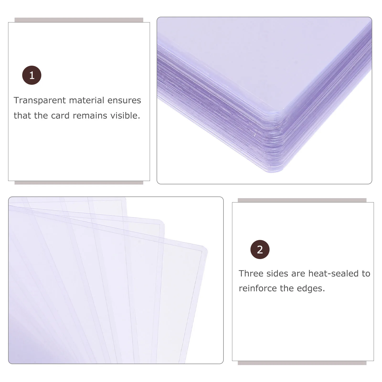 

30 шт., прозрачные жесткие пластиковые чехлы для карт, прозрачные защитные приспособления для документов B6, держатели для фотокарточек для офиса и домашнего использования