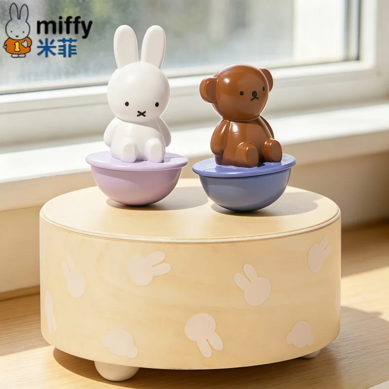 

Miffy Little Rabbit Boris Bear Wooden Music Box Exquisite Tabletop Decoration Item Charm Collectible Gift Series Ornaments
