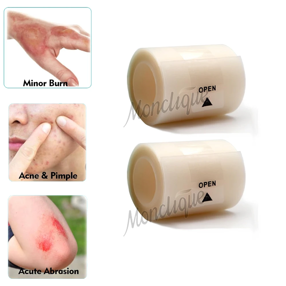 

6/1 шт. гидроколлоидный рулон, самоклеящаяся медицинская гидроколлоидная повязка для лечения ожогов, блистер, ухода за прыщами, лента для покрытия шрамов