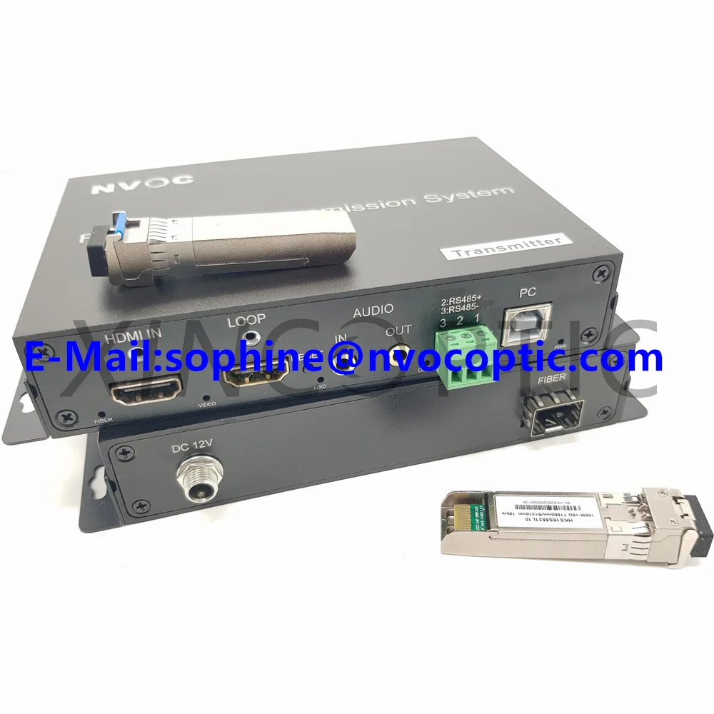 1Channel Uncompressed 4K@60hz HDMI Video With Local Loop Out and 1Ch Bidi 3.5mm Audio+KVM And 1Way Bidirectional RS485 Data
