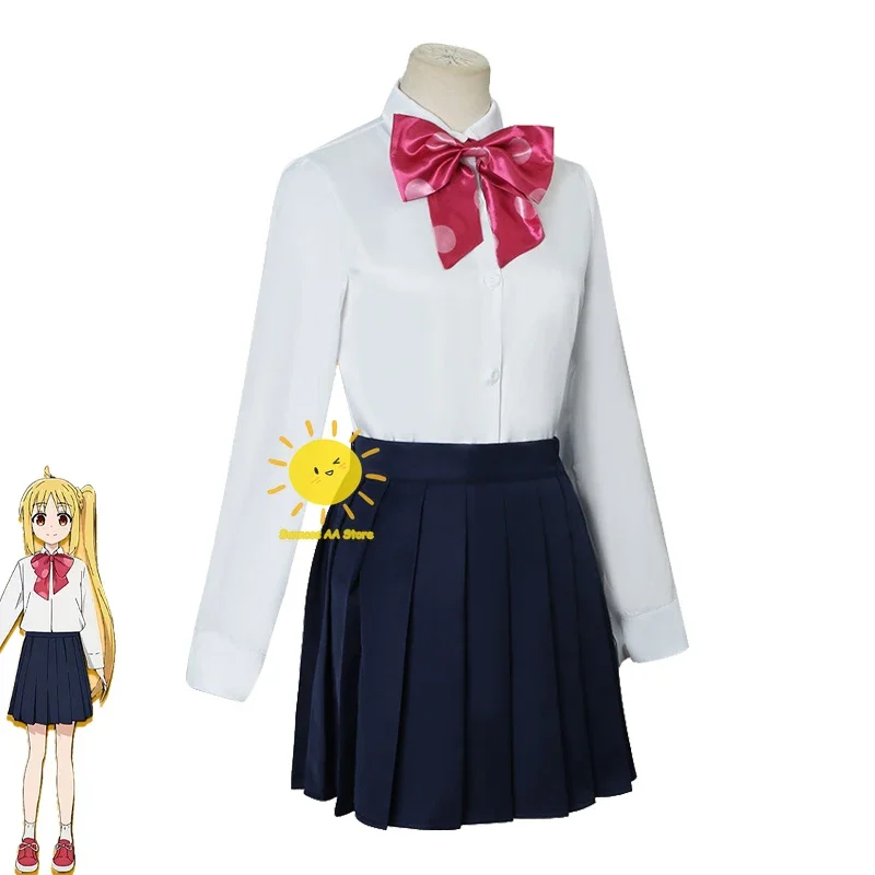 Anime ijichi nijika cosplay bocchi the rock cosplay trajes ijichi nijika uniforme peruca halloween carnaval festa cos feminino meninas