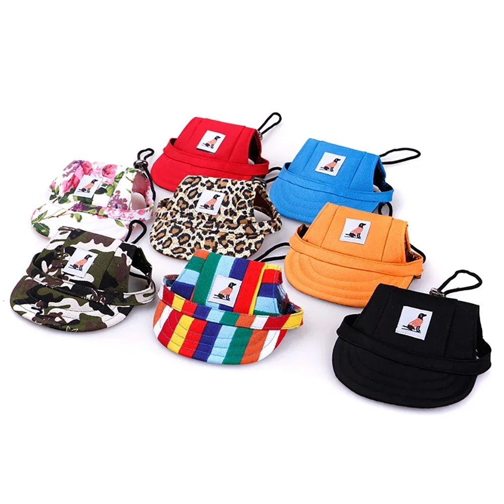 Pet Hat with Ear Holes Adjustable Baseball Cap for Large Medium Small Dogs Summer Dog Cap Sun Hat Outdoor Hiking Pet Products