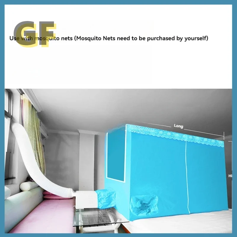 Portable Mobile Small Air Conditioner Refrigerator Mosquito Net Desktop Mini Refrigerator Pet Cooling 4m² Space Remote Control