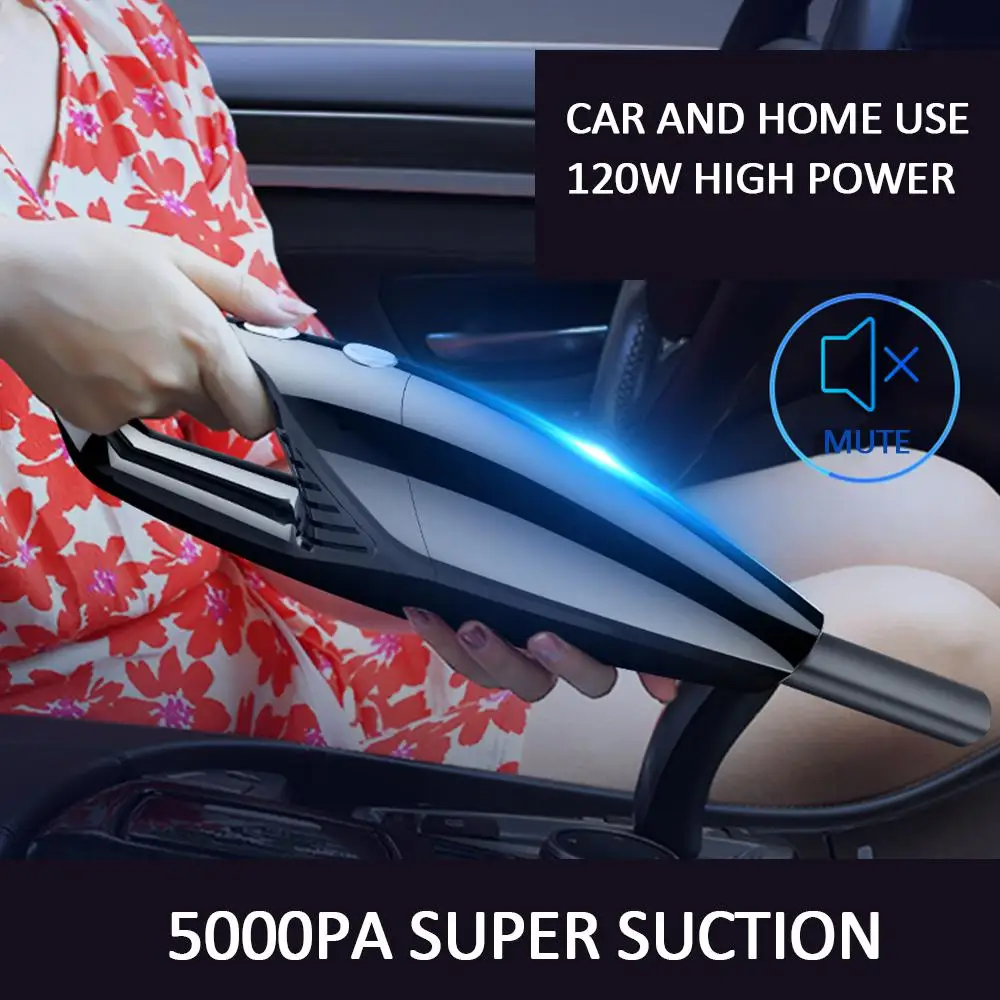 10000pa Strong Power Handheld 12V Mini Car Vacuum Cleaner High Suction For Car Wet And dual-use Handheld Vacuum Cleaner