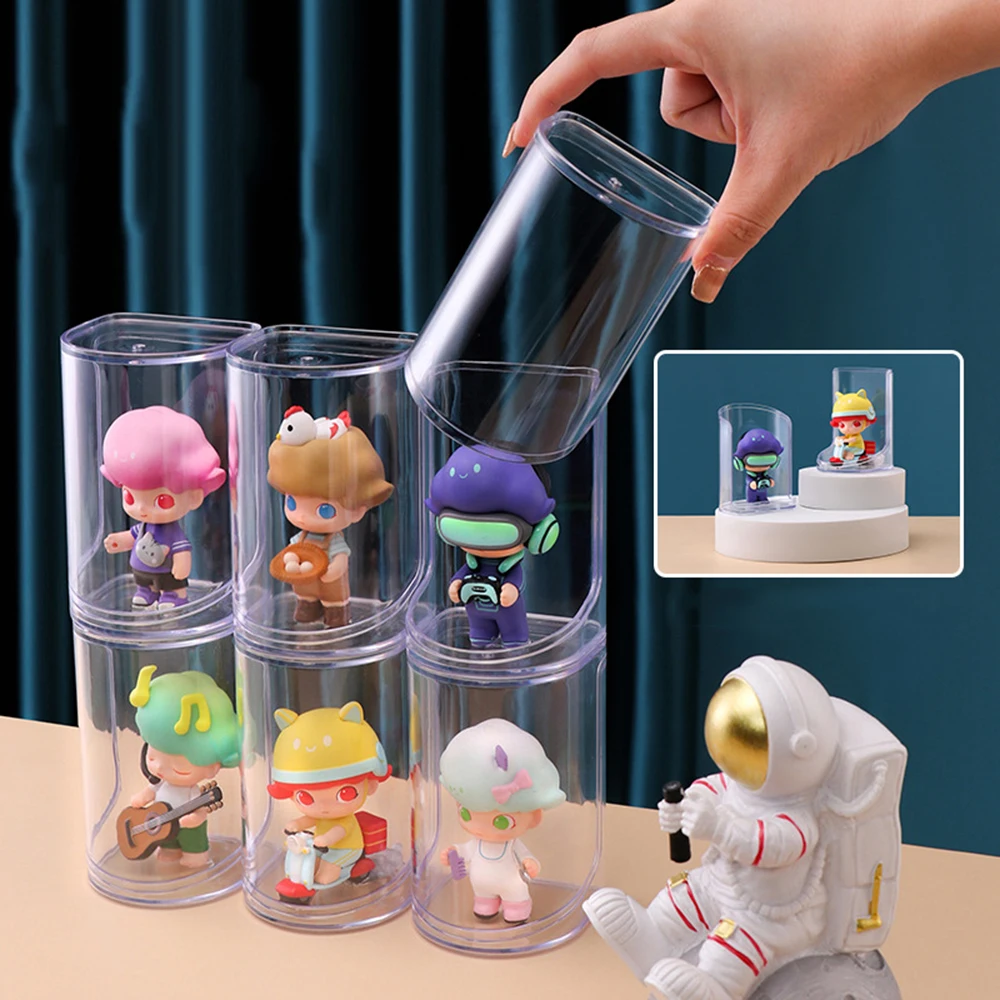 Hand-made Doll Acrylic Clear Display Stands Model Transparent Organizer Rack Figures Blind Box Storage Shelf Decorative Shelves